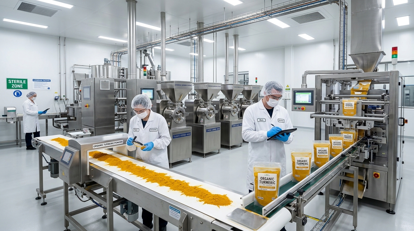 Packaging Facility for Private Label Spices